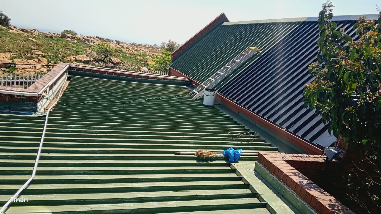 Roof painting, start to finish, T. Handyman and Maintenance, Johannesburg