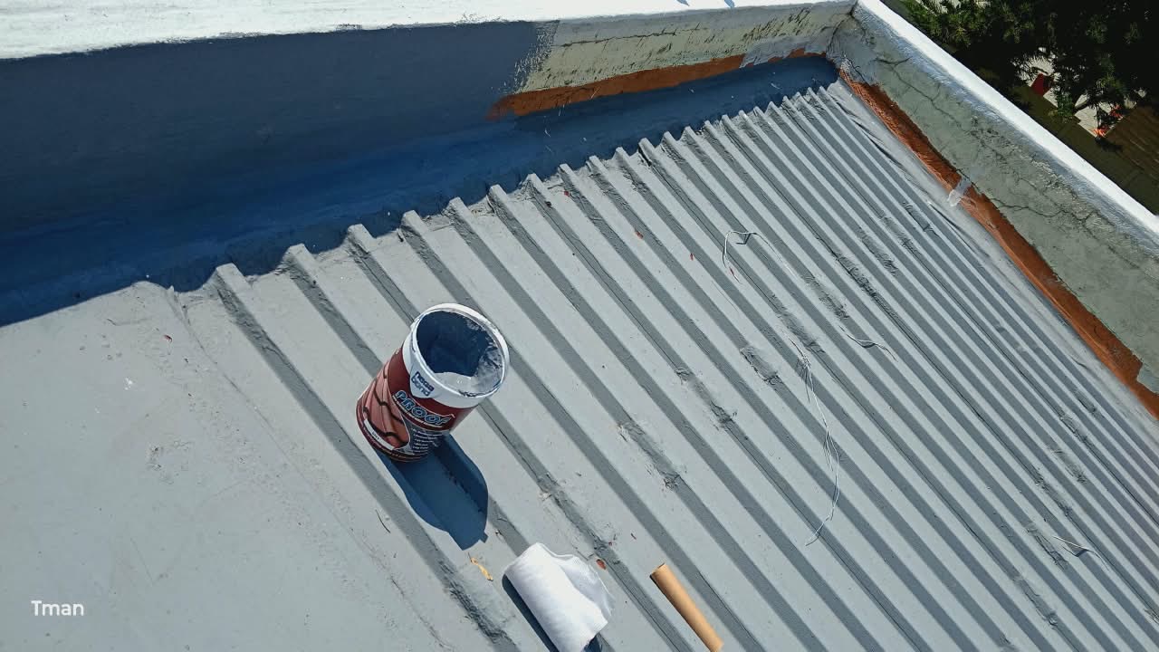 Roof waterproofing, coat by coat, T. Handyman and Maintenance, Johannesburg